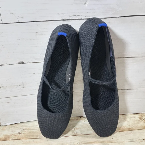 Rothy's The Max Square Toe Mary Jane In black US W 10 - Picture 3 of 11